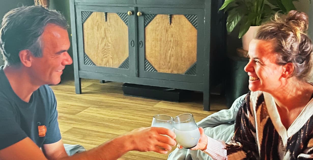 truffelceremonie-ann Ann Willemsen tijdens een truffelceremonie met haar man Manu